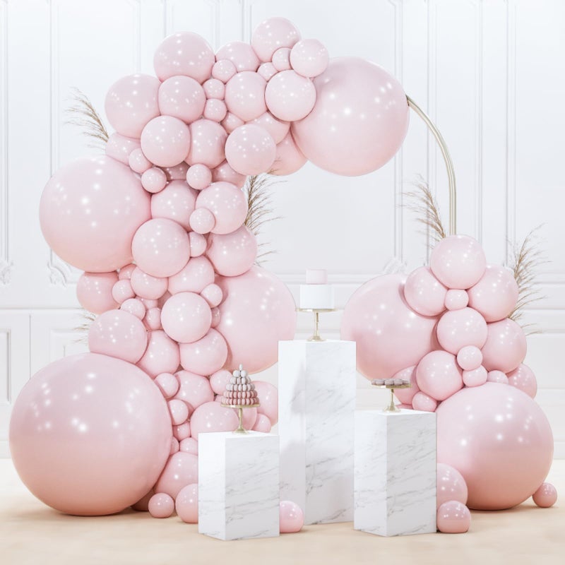 PartyWoo Pale Pink Balloons 127pcs Different Sizes of 36 18 12 10 5 Inch Light Pastel Baby Pink Balloon Arch Kit for Birthday Engagement Bachelorette Baby Shower Easter Party Decorations PinkQ01 - Image 2