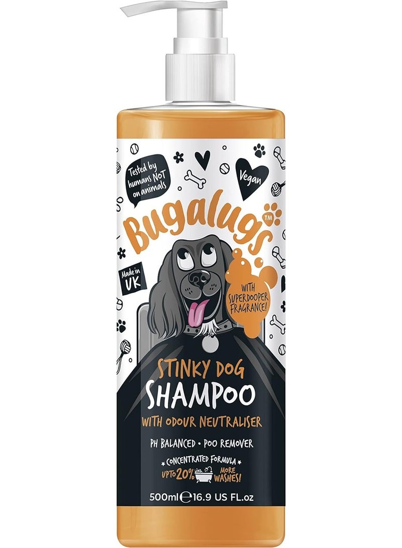 BUGALUGS Stinky Dog Shampoo 500ml (16.9 Fl Oz) - Image 1