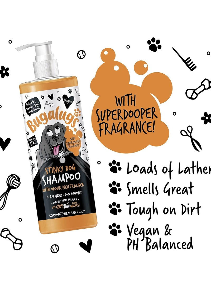 BUGALUGS Stinky Dog Shampoo 500ml (16.9 Fl Oz) - Image 4
