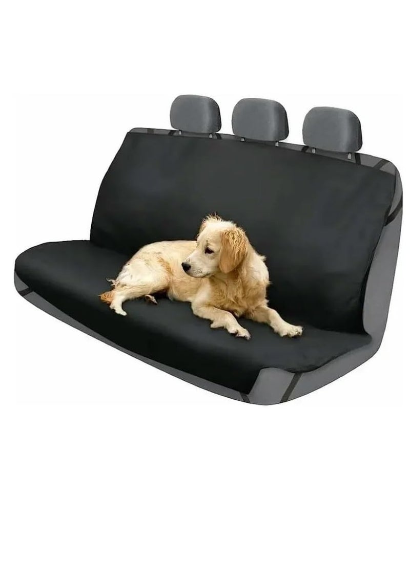 Plan A Petzoom Loungee Car Back Seat Cover, Designed to Protect Seats from Pets, Waterproof, Scratch Resistant, Non-Slip, Fits Cars, Trucks, SUVs – Standard (Oil)  - Image 2