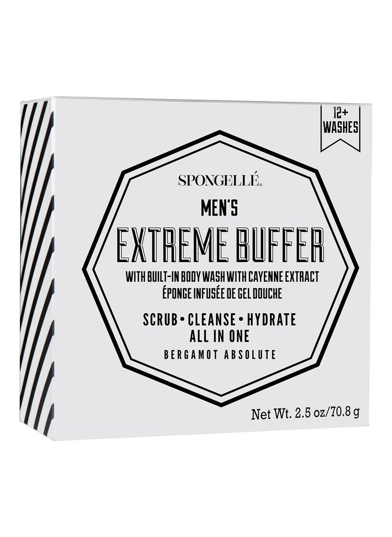 spongelle Spongelle Mini Mens Extreme Buffer - Bergamot Absolute 12+ Washes  - Image 1