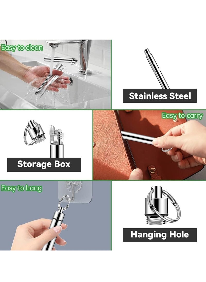 GoldenLike Ear Cleaner kit Earwax Removal Set 6Pcs Stainless Steel Ear wax Removal Tool set Reusable Ear Pick Tools Set with Storage Box(Black)  - Image 5