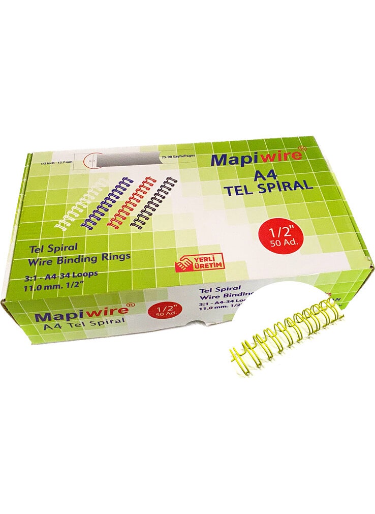MAPi wire 1/2 Box Wire Yellow 50 Pcs. 