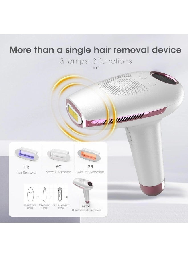 جهاز إزالة الشعر بالضوء المكثف IPL من GP591 مع تبريد مبرد – فلاشات غير محدودة وإزالة شعر غير مؤلمة للوجه والجسم، للاستخدام المنزلي - Image 2