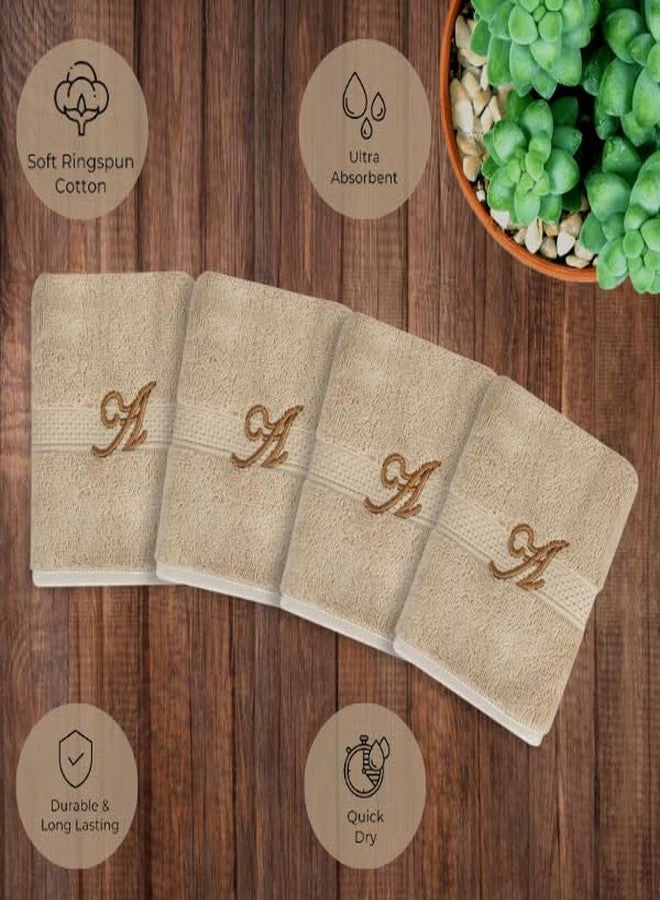 LUSH & BEYOND Face Towel Set of 4, 100% Cotton Towel for Men & Women 500 GSM Towel(Size 12X12 inches) (LGRN_P) - Image 2
