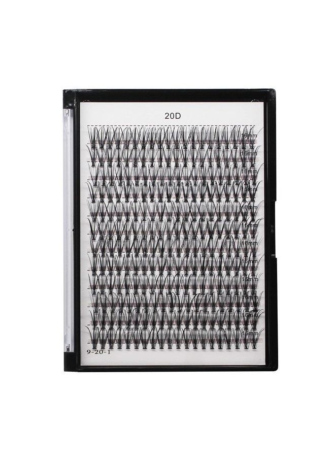 Bodermincer 240pcs C Curl 20D Cluster Eyelashes 0.07mm 20D-8mm to 20D-20mmTo Choose Professional Makeup Individual Cluster Eye Lashes False Lasehs Cluster Wholesale Bulk (20D-16mm)  - Image 3