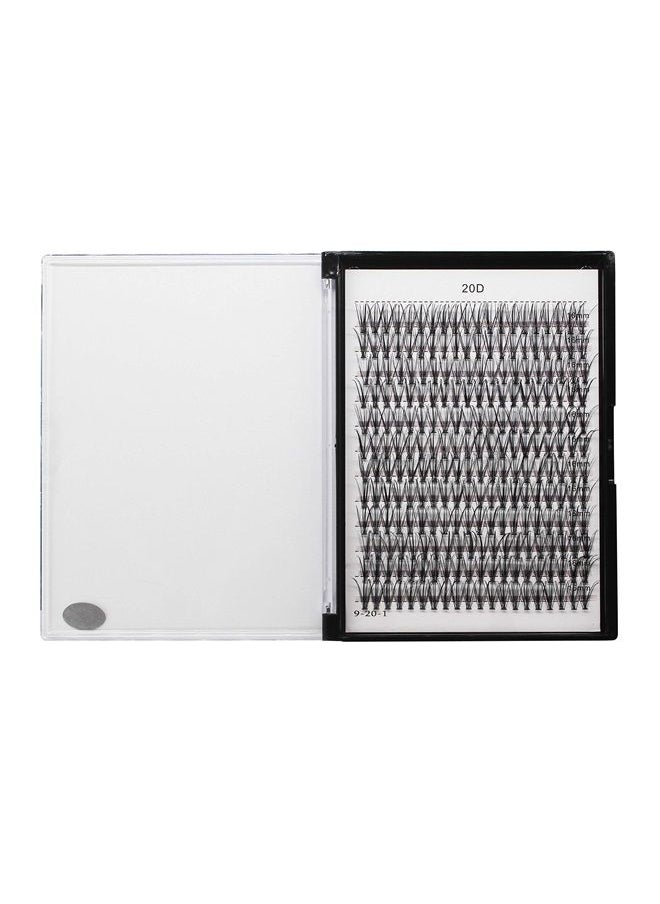 Bodermincer 240pcs C Curl 20D Cluster Eyelashes 0.07mm 20D-8mm to 20D-20mmTo Choose Professional Makeup Individual Cluster Eye Lashes False Lasehs Cluster Wholesale Bulk (20D-16mm)  - Image 2