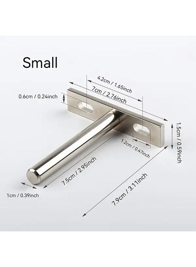 2pcs 3 Inches Small Concealed Shelf Brackets Unseen Wooden Supports Wall Mounted Hangers - Image 4