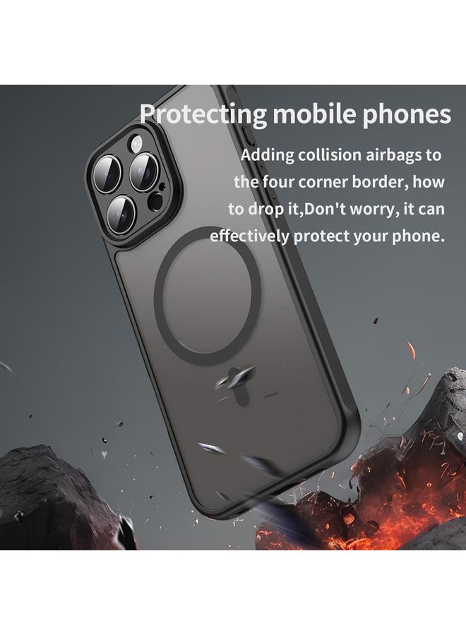 اس-توب جراب لهاتف iPhone 13 Fan Dun Series TPU Hybrid PC Frosted Magsafe - Image 4