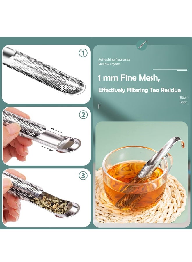 هومستر 3 جهاز كمبيوتر شخصي من الفولاذ المقاوم للصدأ شبكة تصفية الشاي مع مقبض الخطاف ، ناشر الشاي من الفولاذ المقاوم للصدأ ، ناشر الشاي الفضيح للشاي الأوراق ، القهوة ، التوابل ، التوابل - Image 5