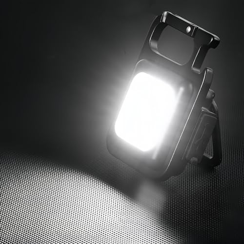 DOTCOM Mini LED Flashlight Keychain Light Multifunctional Portable COB Camping Flashlights USB Charging Work Lights Fishing Lanterna（2 Pack） - Image 2