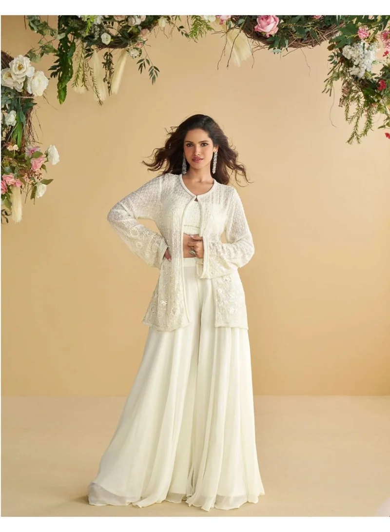 أميا Silk Embroidered Indo Western Collection Short Shrug