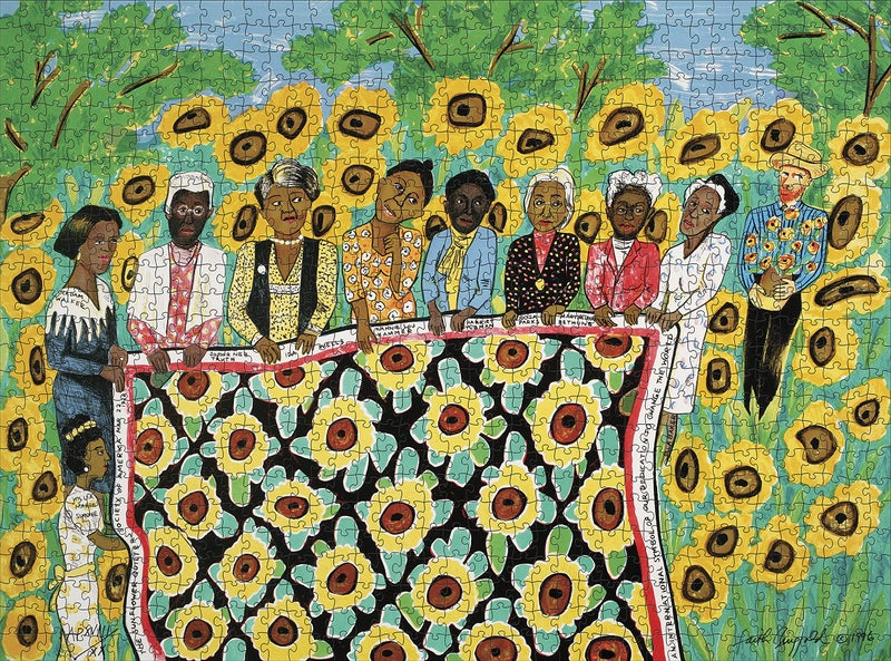 Pomegranate 1000-Piece Jigsaw Puzzle for Adults, Faith Ringgold's Sunflower Quilting Bee at Arles, Matte Finish, Snug Fit - Image 3