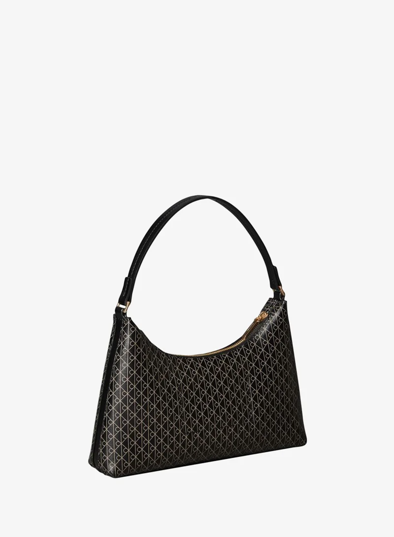 Calvin Klein  Coated Emblem Print Shoulder Bag for Women | Best Price UAE