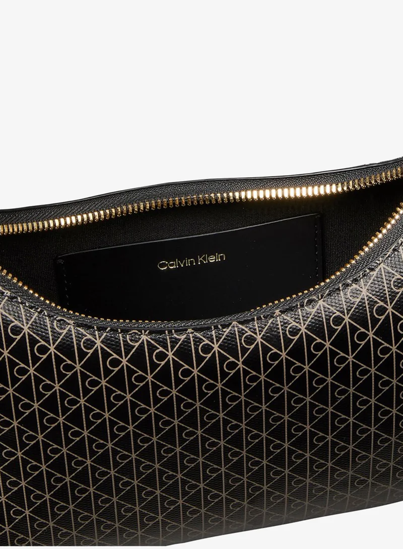 Calvin Klein  Coated Emblem Print Shoulder Bag for Women | Best Price UAE