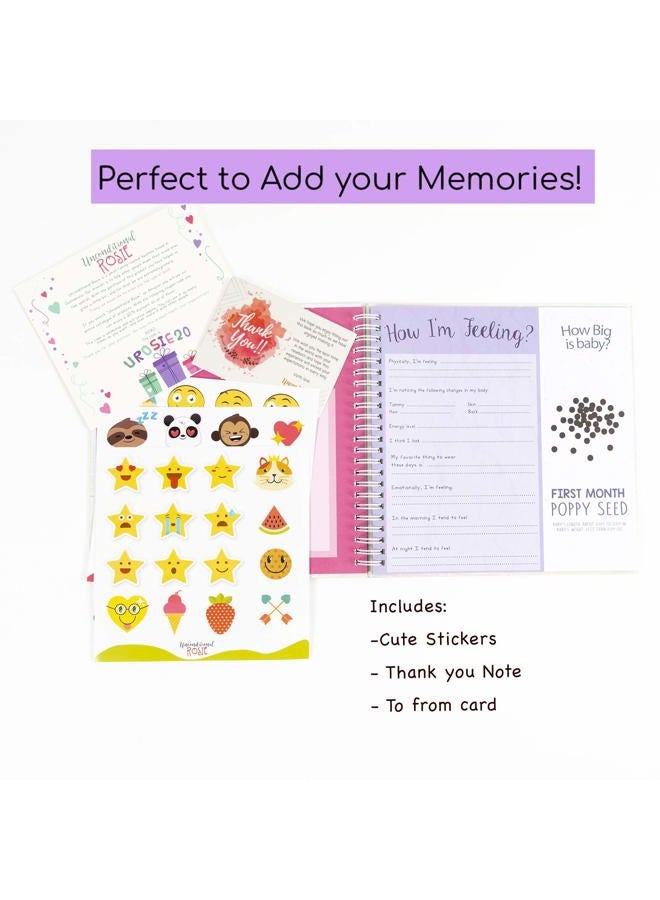 Unconditional rosie My Pregnancy Journal and Baby Memory Book - Baby Scrapbook and Photo Album - Perfect Pregnancy Gifts for First Time Moms - Picture and Milestone Books for Toddlers - Keepsake for Parent - Image 2