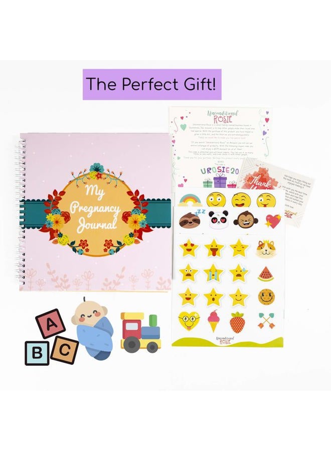 Unconditional rosie My Pregnancy Journal and Baby Memory Book - Baby Scrapbook and Photo Album - Perfect Pregnancy Gifts for First Time Moms - Picture and Milestone Books for Toddlers - Keepsake for Parent - Image 3