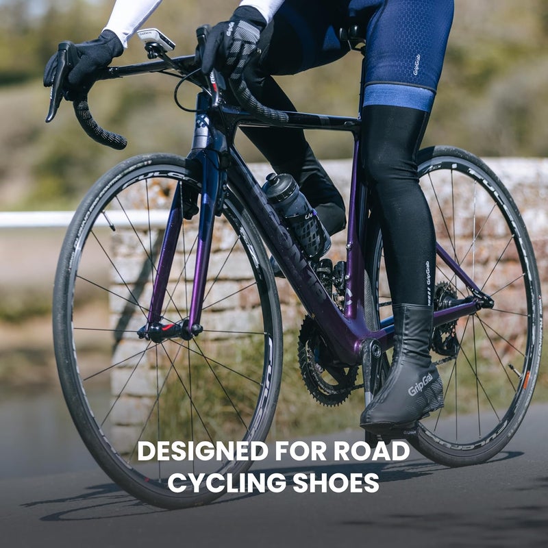 GripGrab Ride Waterproof Road Bike Cycling Overshoes Thin Windproof Adjustable Bicycle Rain Protection Shoe Covers - Image 4