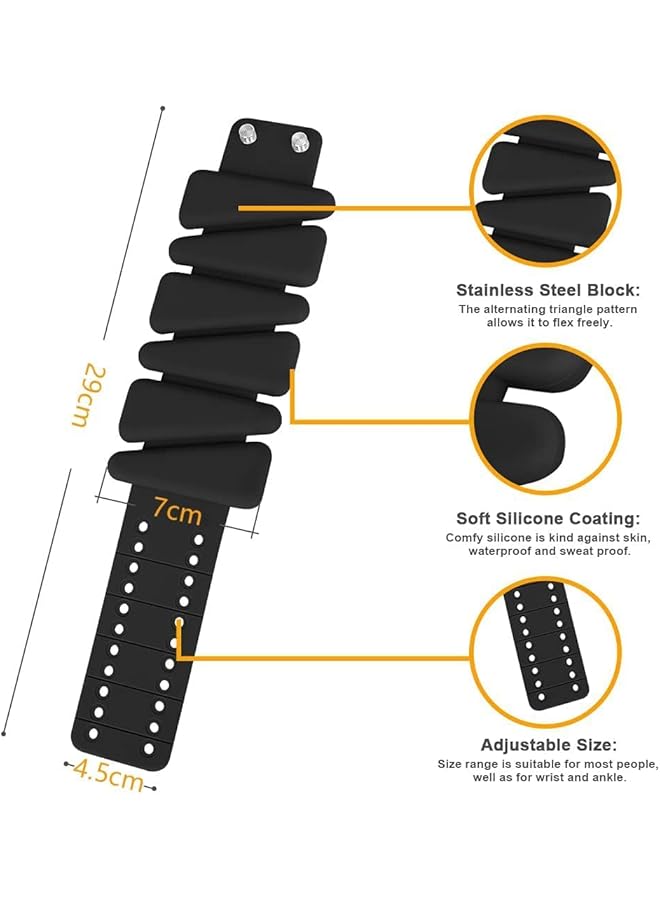 X spring Wrist Weights Premium Weighted Bracelets Set of 2 Comfortable Wearable Weights for Fitness Training Suitable for Dance Walking and Home Workouts - Image 2