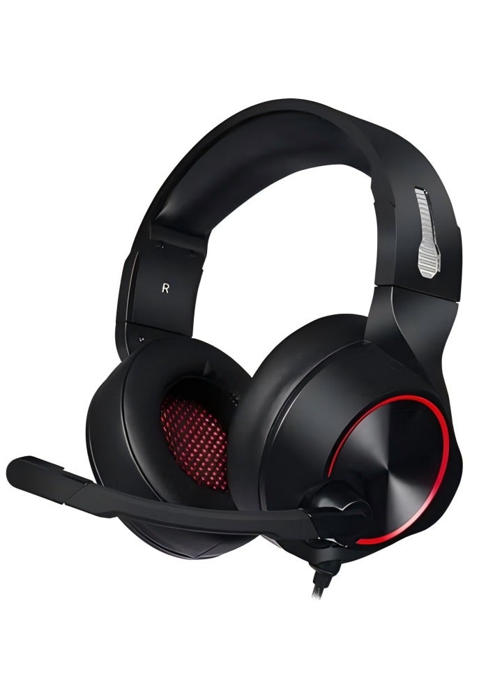 Wired Over-Ear Gaming Stereo Headphones With Mic, Gaming Headset,Over-Head Stereo Headband Noise Isolating Over Ear Headphone,Game Headset with Microphone Volume Control,Compatible with Laptop,PS4 - Image 1