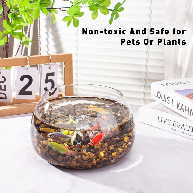 EZEELAI 0.5 Lb/230g Crystal Chips Tumbled Polished Natural Tiger Eye Gravel Stones, Irregular Shaped Healing Stones Gravel Pebble for Crafts, Vases Filler and Fish Turtle Tank Decorations - Image 4