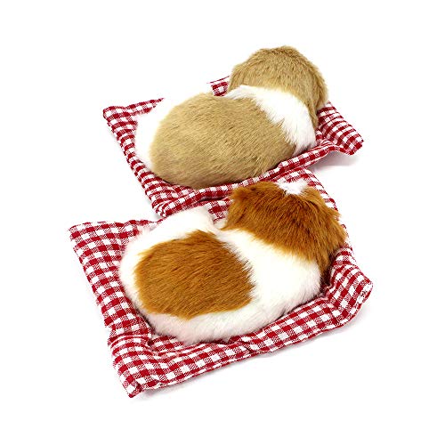 Coolayoung 2Pcs Sleeping Dogs on Pad Doll Toy, Cute Mini Puppy on Pad with Woof Sounds Decor Hand Toy Gift for Kids Boys Girls - Image 5