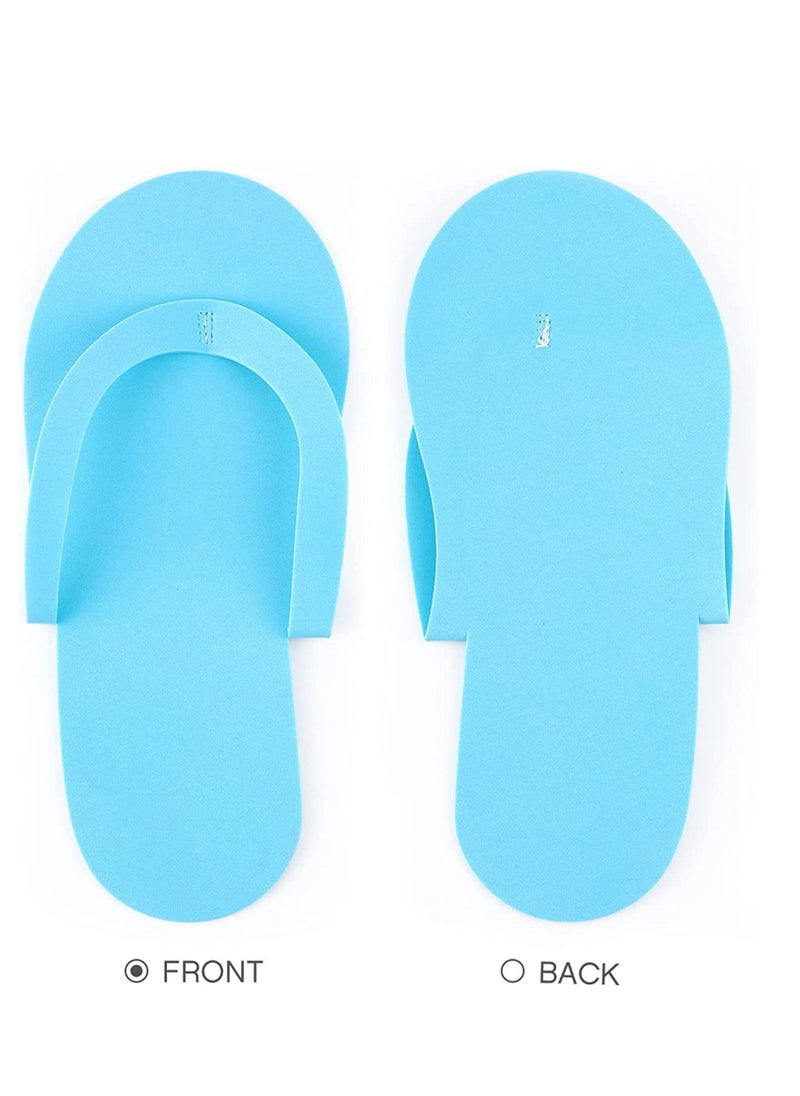 Excefore - 18 Pairs Disposable Pedicure Slippers Foam Disposable Slippers Multi Color Pedicure Sandals Spa Pedicure Flip Flops Pedicure Shoes - Image 1