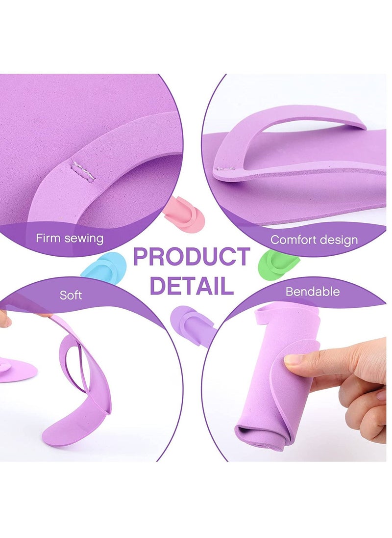 Excefore - 18 Pairs Disposable Pedicure Slippers Foam Disposable Slippers Multi Color Pedicure Sandals Spa Pedicure Flip Flops Pedicure Shoes - Image 1