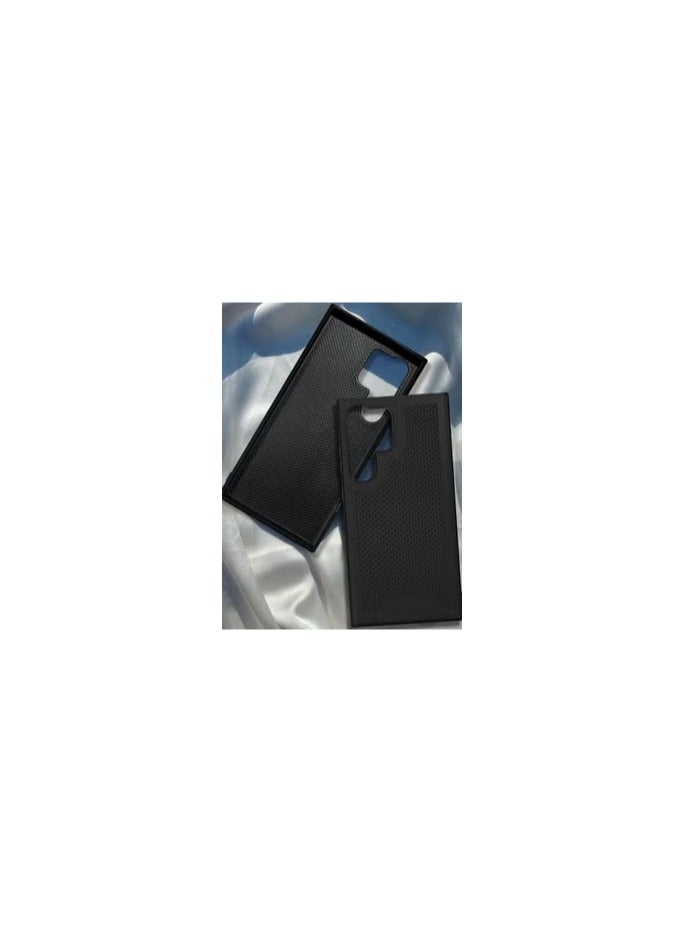 CATANES Samsung Galaxy S24 Ultra Case Anti-slip Textured Design Scratch Resistant Shock Absorbing Case Cover Black - Image 1