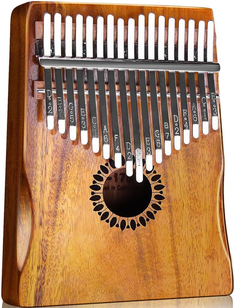 Newlam Kalimba Thumb Piano 17 Keys, Portable Mbira Finger Piano Gifts for Kids and Adults Beginners - Image 1