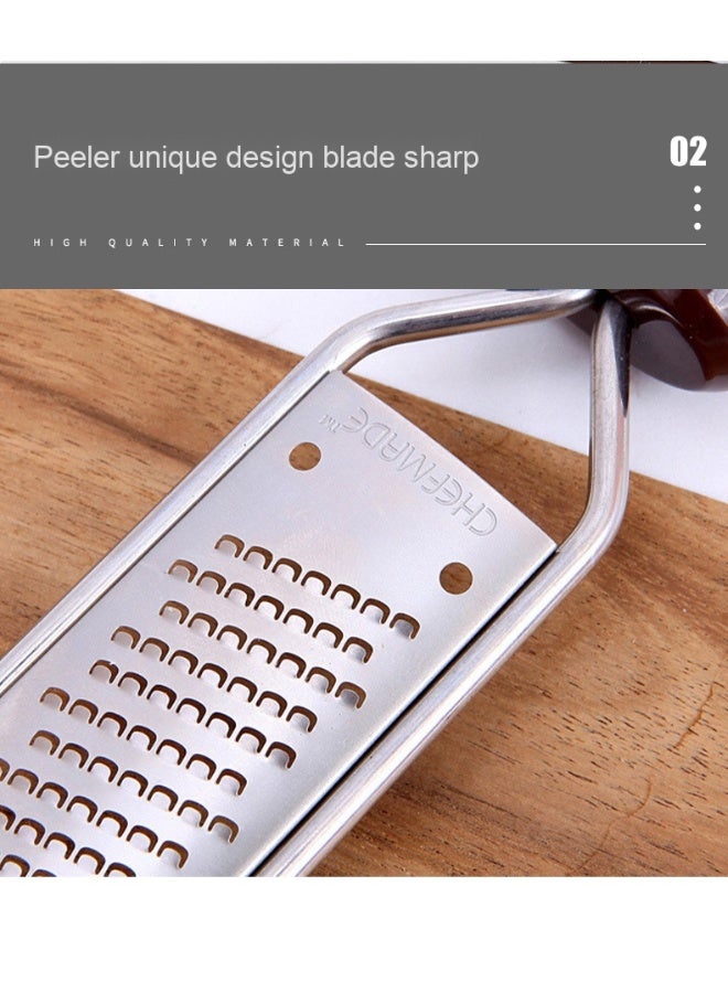 chefmade 304 Stainless Steel Multi-Functional Cheese Grater and Slicer - Image 2
