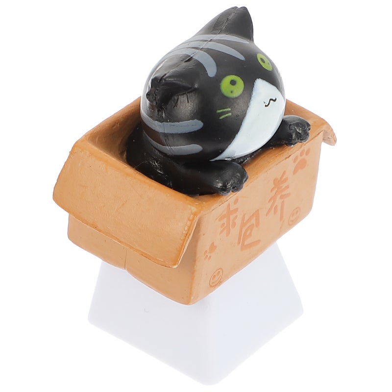 2pcs Key Caps Cat In Cardboard Box R4 Profile DIY Keyboard Keycap - Image 5