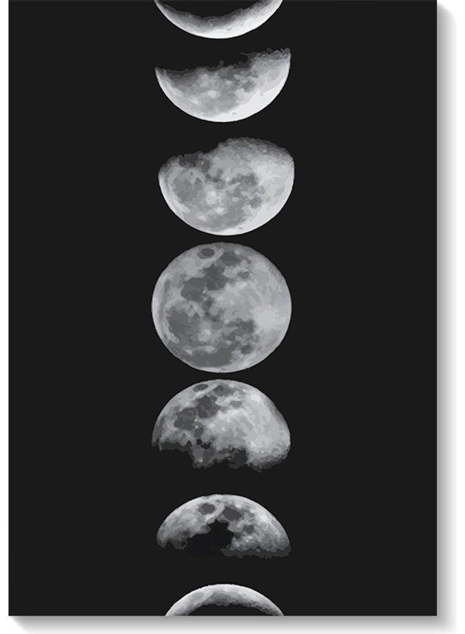 RYN Moon Phases Wall Art Multicolour 40x60cm - Image 1
