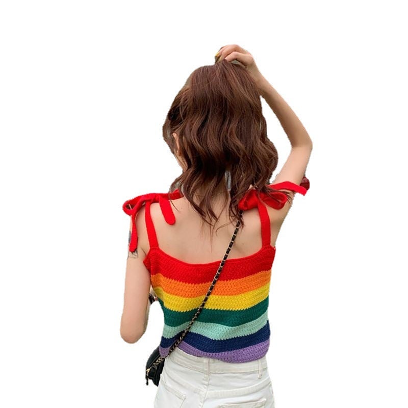 Rainbow Striped Camisole Top - Image 4