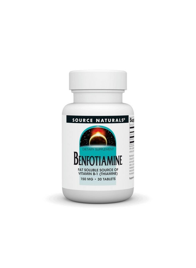 Source Naturals: Benfotiamine, Fat Soluable Source of Vitamin B-1 (Thiamine) 150 mg 30 Tablet - Image 1