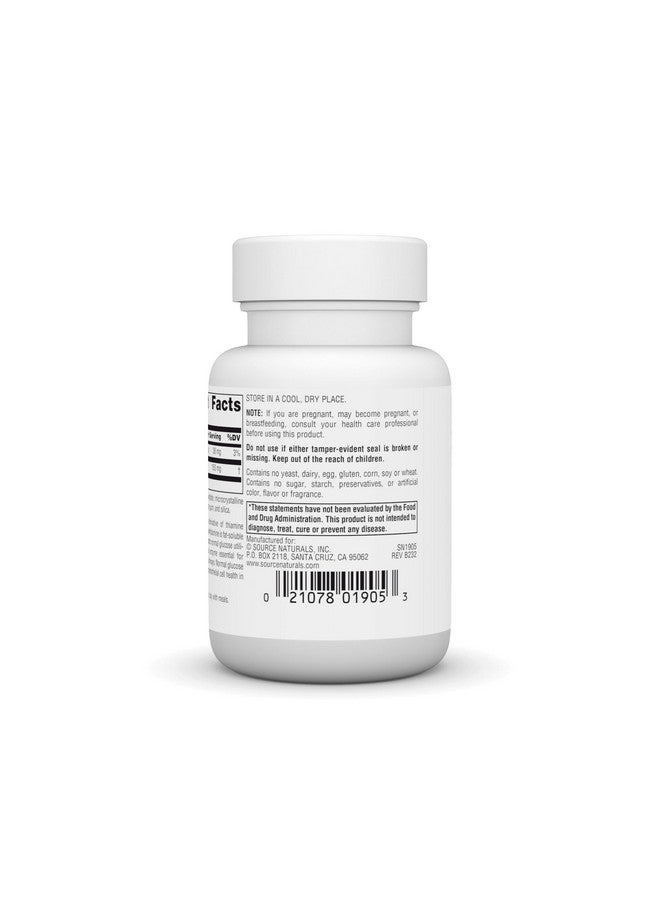 Source Naturals: Benfotiamine, Fat Soluable Source of Vitamin B-1 (Thiamine) 150 mg 30 Tablet - Image 2