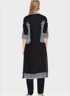 Instafab Printed Kurti and Pant Set  - Image 4