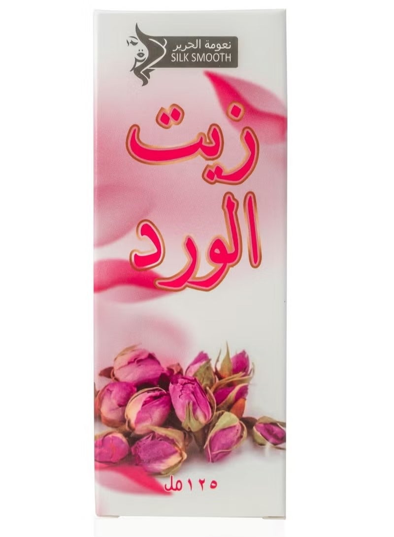 نعومة الحرير زيت الورد النقي للبشرة والشعر - إكسير طبيعي مع عناصر غذائية لجمال مشرق وخصل صحية، معصور بطريقة الضغط البارد لتحقيق النقاء الفائق وتعزيز الحيوية - Image 2
