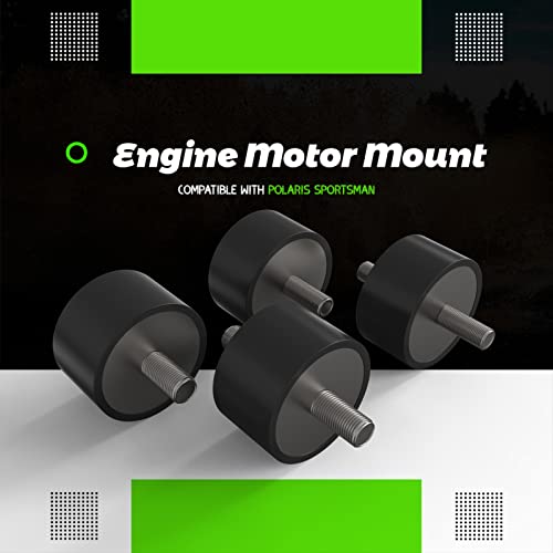 Whautole Engine Rubber Motor Mount Kit,Compatible with Polaris Sportsman 335 400 450 500 700 800, Including Front mounts and Rear mounts ,Engine Motor Moun. - Image 2