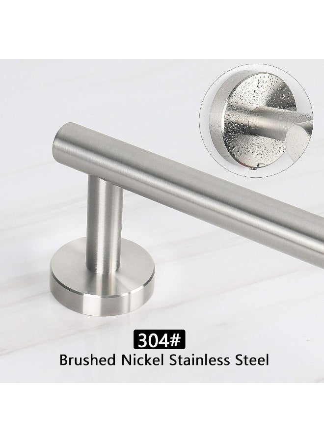 قرب مون الحمام منشفة البار إكسسوارات حمام السمك رف منشفة دش من الفولاذ المقاوم للصدأ لحامل الحمام مثبتة على الحائط (1 حزمة نايكل 24 بوصة) - Image 3