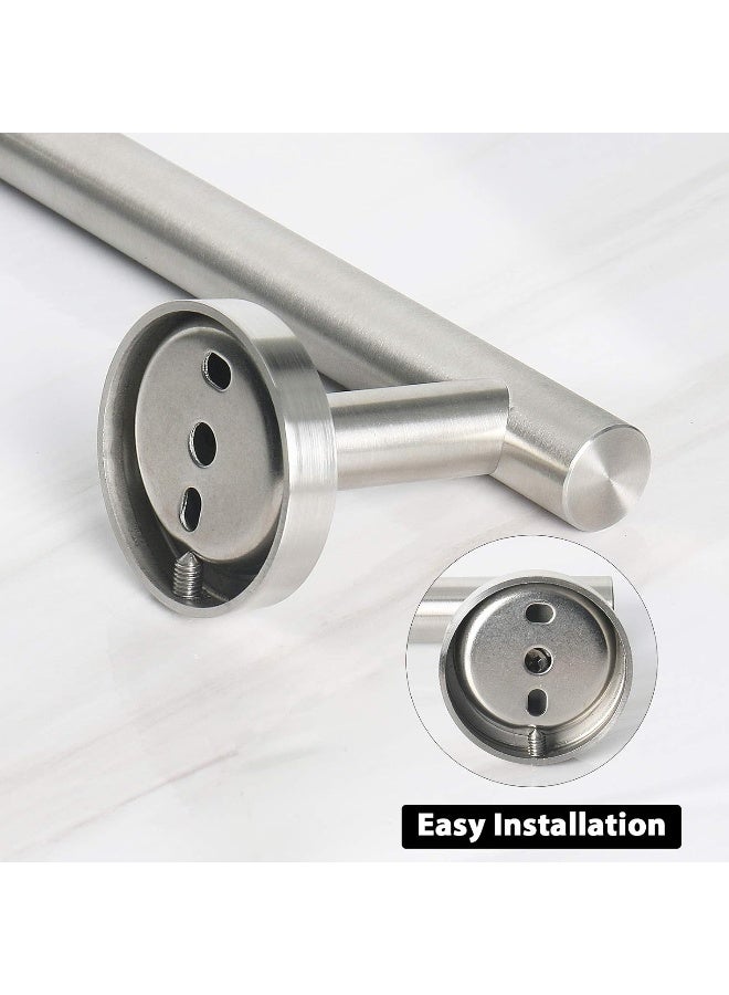 قرب مون الحمام منشفة البار إكسسوارات حمام السمك رف منشفة دش من الفولاذ المقاوم للصدأ لحامل الحمام مثبتة على الحائط (1 حزمة نايكل 24 بوصة) - Image 4