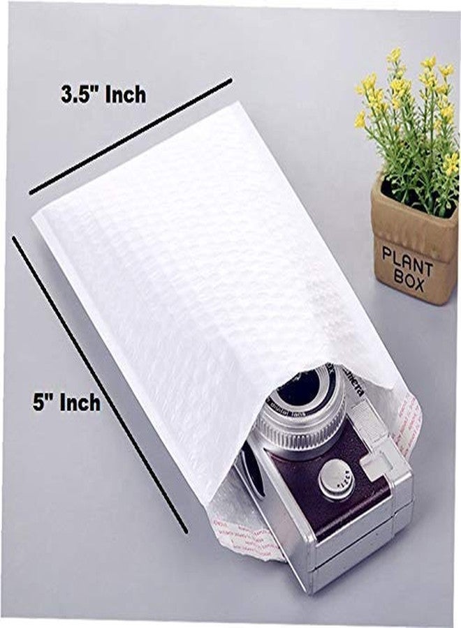 Breewell Tamper Proof Bubble Padded Courier Bags (Size - 7" X 5") - 100 Packs | White - Image 2