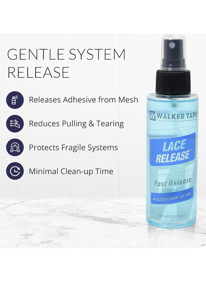 Walker Tape Lace Release Spray, Fast Release Tape In Extension Remover & Wig Glue Remover For Delicate Mesh Systems, Gentle Wig Glue Remover Spray, Effective Lace Adhesive Remover For Skin (4 oz) - Image 4