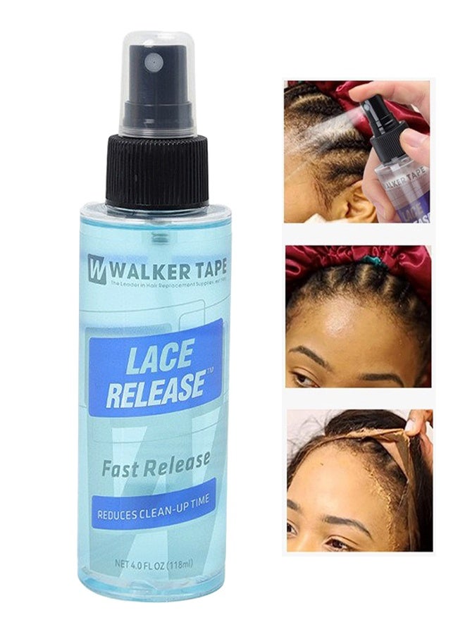 Walker Tape Lace Release Spray, Fast Release Tape In Extension Remover & Wig Glue Remover For Delicate Mesh Systems, Gentle Wig Glue Remover Spray, Effective Lace Adhesive Remover For Skin (4 oz) - Image 1