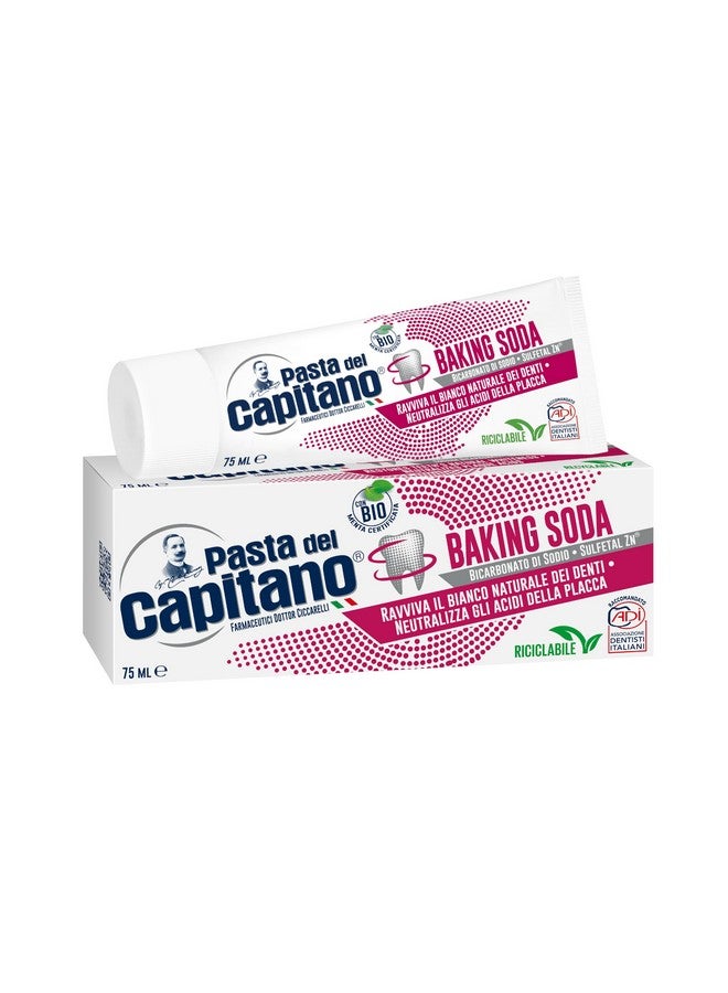 Pasta Del Capitano Baking Soda Toothpaste 75 ml (2.54 Fl oz) - Image 1