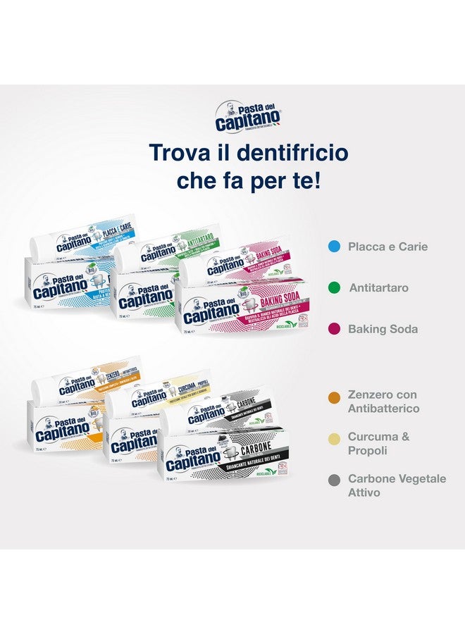 Pasta Del Capitano Baking Soda Toothpaste 75 ml (2.54 Fl oz) - Image 5
