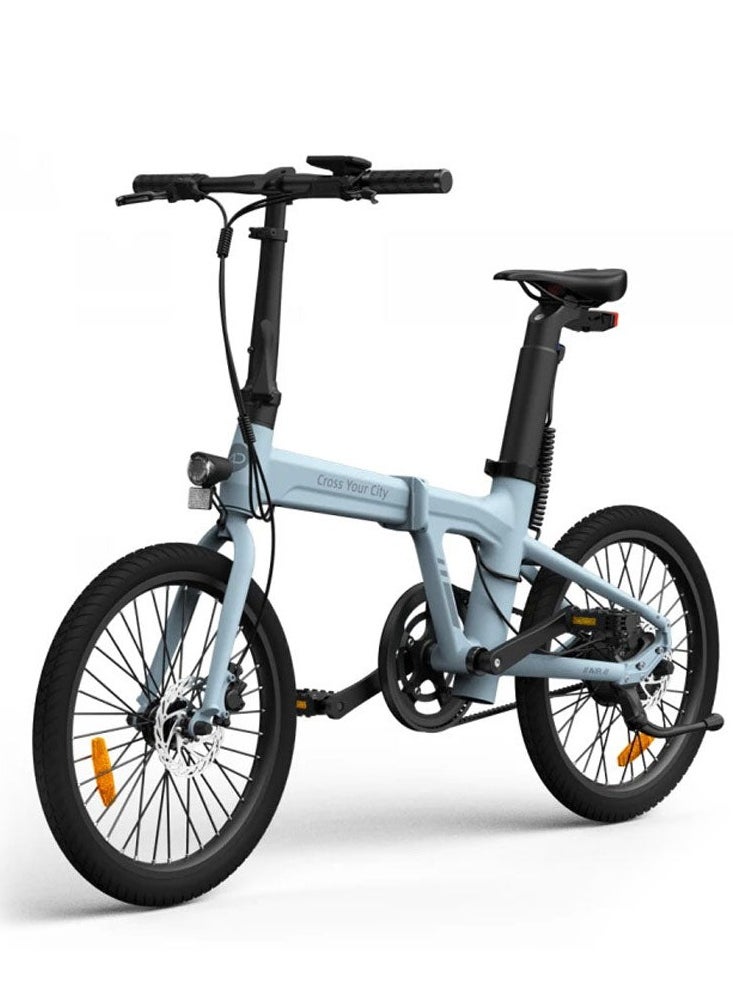Crony ADO A20 Endurance MAX 100KM Electric Bicycle, 350W Motor, 36V/10.4AH Battery, Foldable E-Bike for Adults, Pedal Assist, Long Range, City & All-Terrain E-Bike, E-Bike with LCD Display, Lightweight, 3-Level Pedal Assist, App Connectivity, Disc Brakes, Ideal for Commuting and Travel  - Image 1