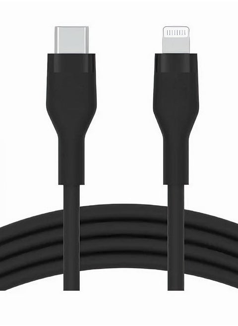 One Max Type C to Lightning charging cable, 30 watts, 1 meter long, black