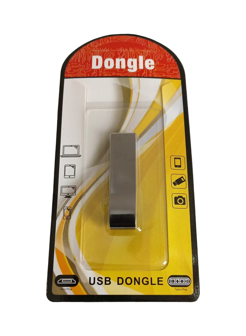 محرك أقراص فلاش معدني لاسلكي USB وبلوتوث للسيارة (فضي) - Image 1