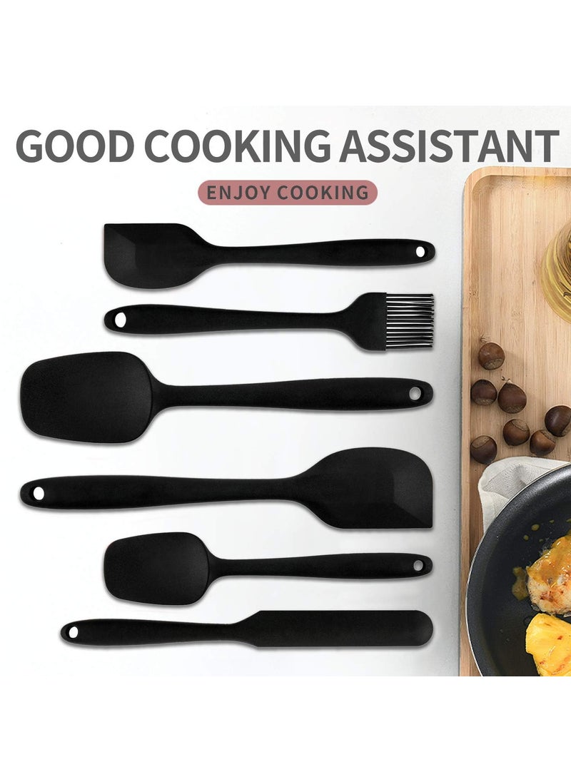 Pamidhar Pamidhar Silicone Spatula Sets of 6 Pieces Made of FoodGrade Silicone onePiece Design Seamless HeatResistant Spatula Perfect for Spatula Cooking Baking and Mixing Multicolor Pack of 1  - Image 3